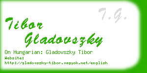 tibor gladovszky business card